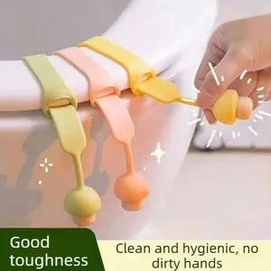4 PCS Toilet Seat Lifter, Toilet Lid Opener Handle, Hygienic Non-Contact Design for Toilets, Cute Accessory, Wholesale