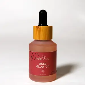 Bella Coco Skin Rose Glow Oil Serum Skincare Moisturize Nourishing Organic Radiance Acne