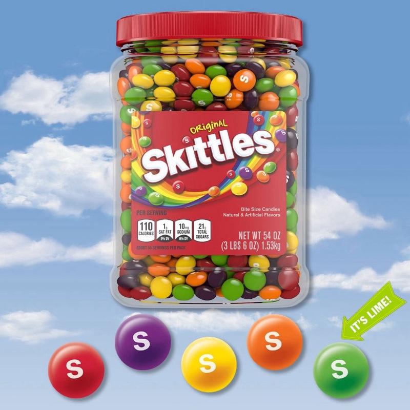Skittles Original Chewy Candy Bulk Jar, 54 oz.