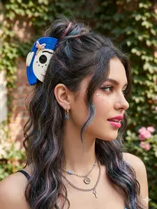 Sweet Cool Cartoon Hair Claw Clip, Coraline Hair Accessory, Versatile Acetate Shark Clasp, Casual Style, All Seasons