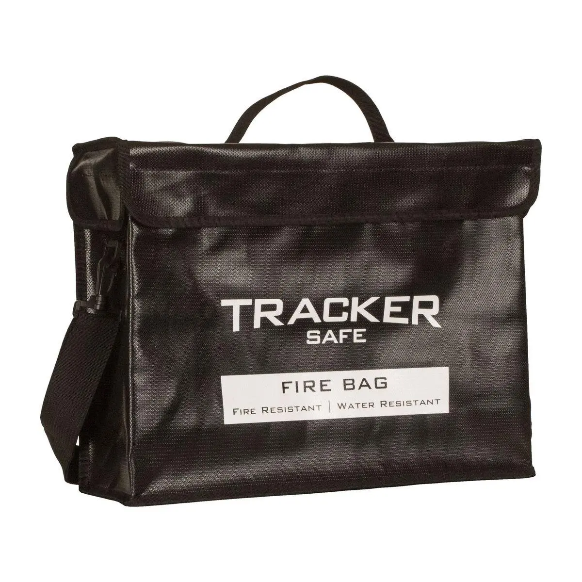 212 MAIN FB1612 Fireproof Tracker Safe Bag - Extra Large, Tri-Layered, Silicone-Coated, Document Guard, Cloth Hook Flap, Protecting Binders, Zippered Locks, Carry Strap