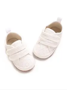 Baby's Floral Pattern Velcro Sneakers, Casual Comfortable Breathable Soft Sole Shoes for Daily Wear, Newborn Infant Toddler Girls Walking Shoes, Soft Soled Shoes