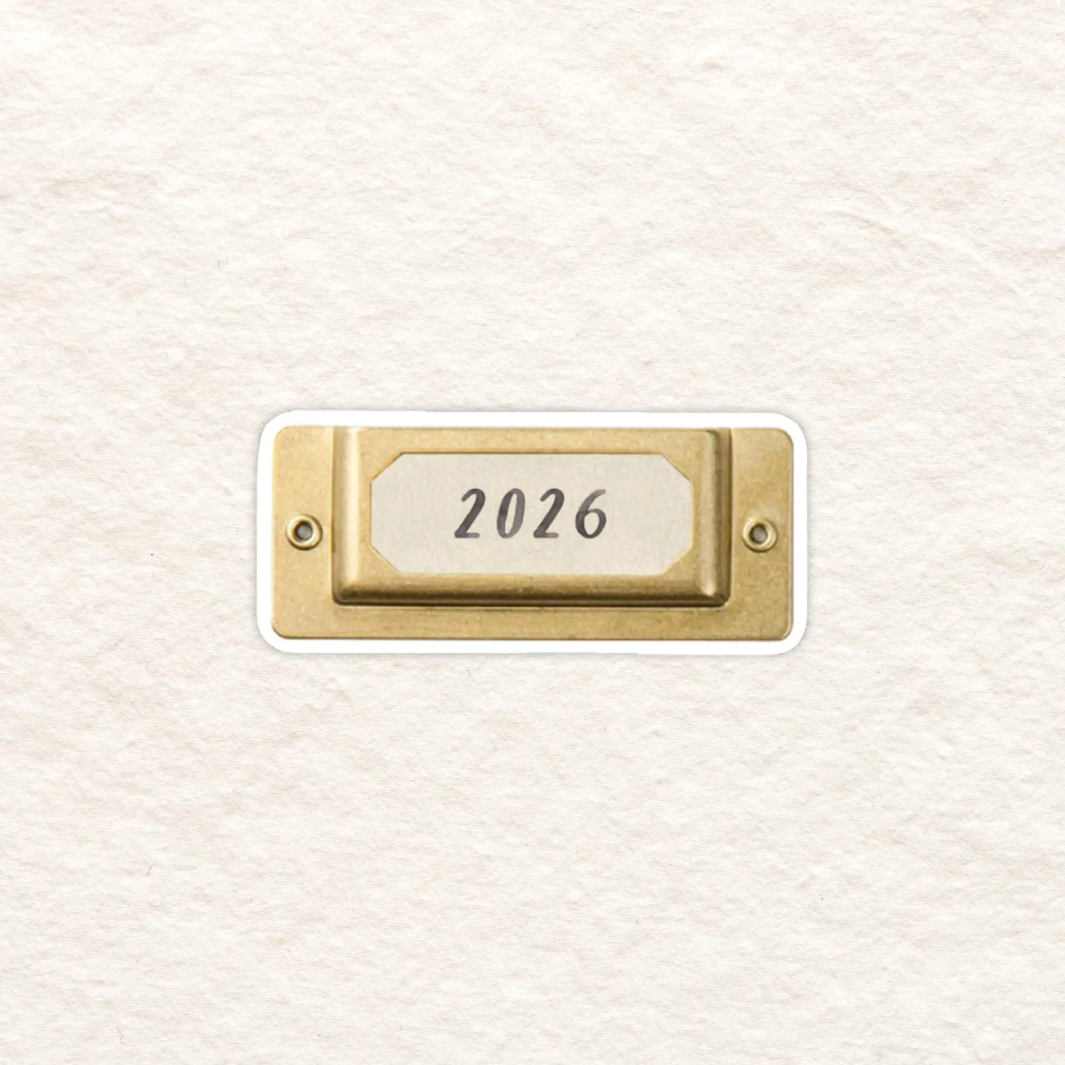 2026 Plate Tape • Vinyl Sticker