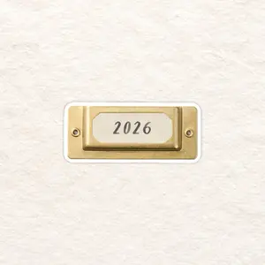 2026 Plate Tape • Vinyl Sticker