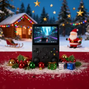 Open Source Handheld Game Console R36s, Dual 3D Joysticks, Detachable Polymer Battery, Retro Arcade Support, Perfect Gift for Gamers, Handheld Gaming Console