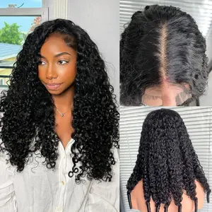 Burmese Curly Wig Human Hair 200 Density 13X6 HD Transparent Lace Closure Curly Human Hair Wig For Women 30 inch summerwins