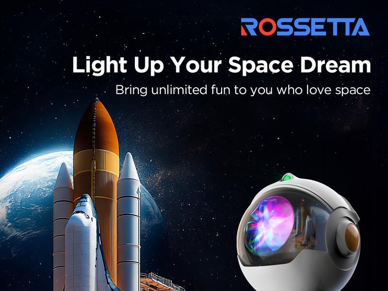 Rossetta Astronaut Galaxy Projector, LED Night Light for Kids with Timer and Remote, Home Decor, Gifts for Adults,Teens, Birthday Party Rossetta Astronaut Galaxy Projector, LED Night Light for Kids with Timer and Remote, Home Decor, Gifts for Adults,Teens, Birthday Party
