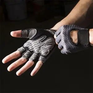 Fitness gloves half-finger unisex breathable mesh gym sports yoga anti-slip callus-resistant cycling sports gloves
