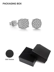 Unisex Stainless Steel Earrings with Zircon Gemstones, Fashion Jewelry for Daily Wear, Perfect Gift for Any Occasion, Ear Studs, High Quality Earrings