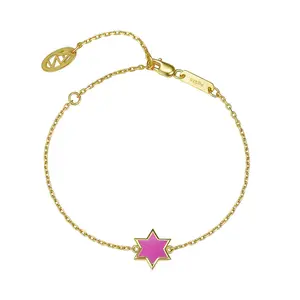 Petit Star of David Bracelet in Rose