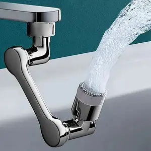 1PC 360 ° Rotating Faucet, Multi-Functional Sprayer with 2 Spray Modes, Suitable for Kitchen and Bathroom, Compatible with Drinking Water Waterfall Installation