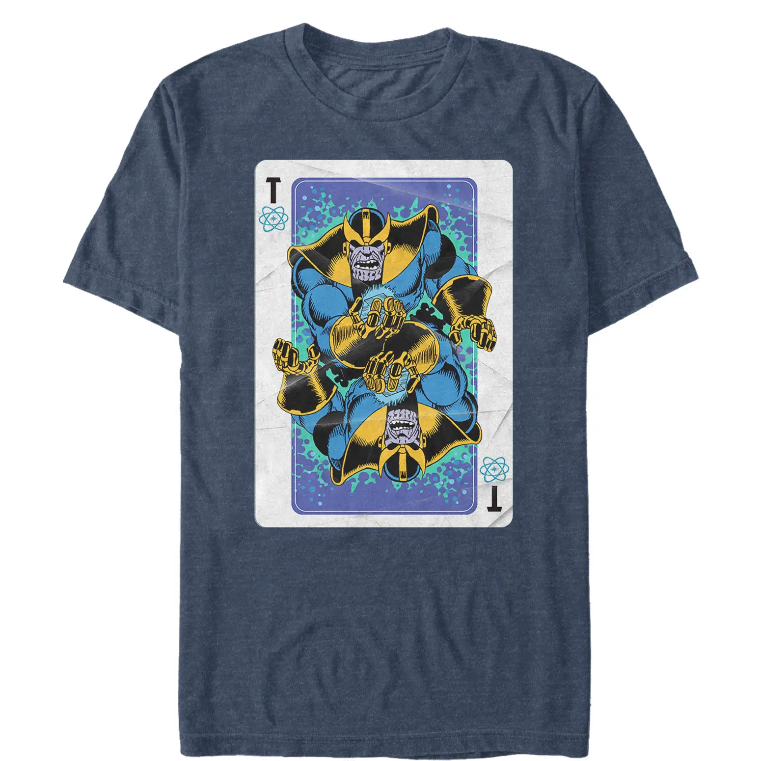 Men's Marvel Thanos Playing Card T-Shirt