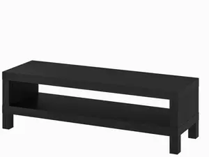 IKEA LACK TV Unit, Black-Brown, 47 1/4 x 13 3/4 x 14 1/8 Inch, Modern Minimalist TV Stand, Space-Saving Entertainment Center, Low Profile Media Console Table for Living Room Storage & Organization