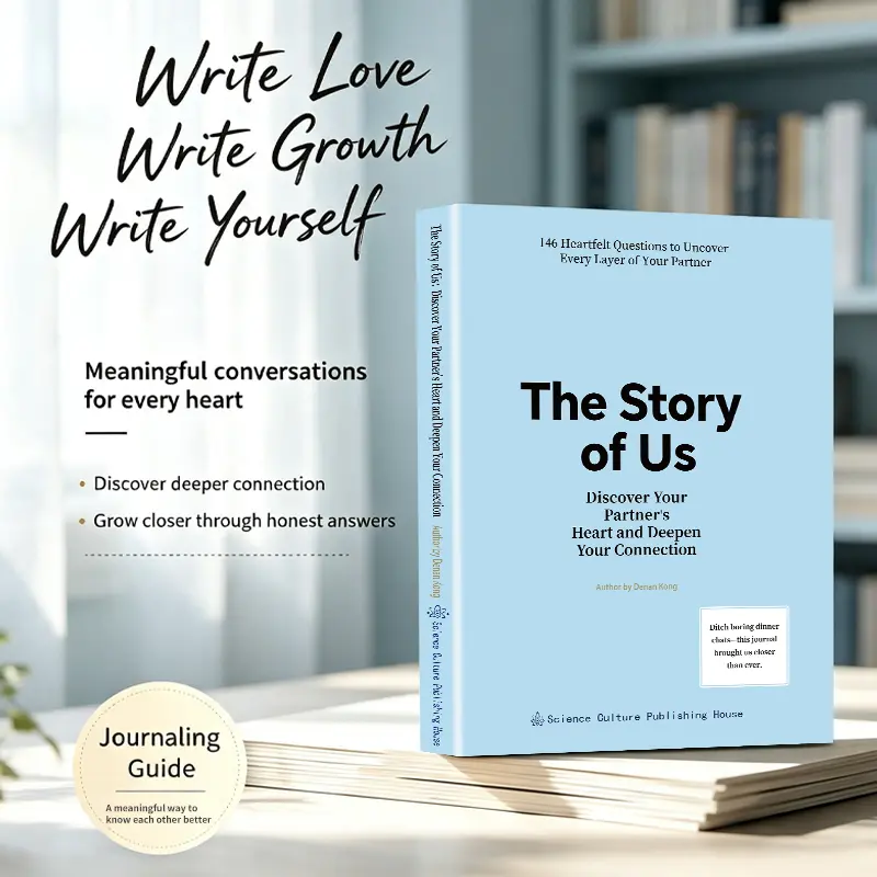 The Story of Us Guided Couples Journal for Deeper Connection 156 Pages Softcover English 9.4 x 6.7 in Thoughtful Relationship Questions