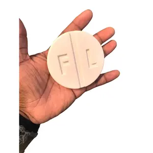 Giant 3D Printed Lexapro Pill | White Round Plastic Novelty Toy | Fake Prescription Medication Gag Gift | NOT Real Medication