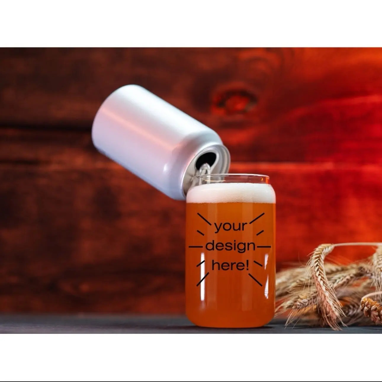Custom beer glass Drinkware