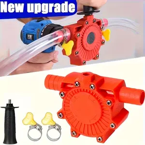 Portable Handheld Drill Pump, No Battery Needed, Compatible with Any Electric Drills, Universal European & American Threads