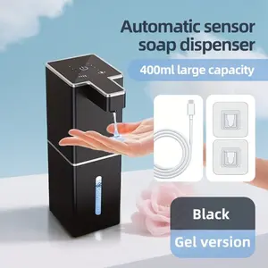 Smart Touchless Soap Dispenser, USB Rechargeable Foam Liquid Distributor, Large Capacity, Portable, Wall-Mounted or Desktop, Kitchen & Bathroom Use