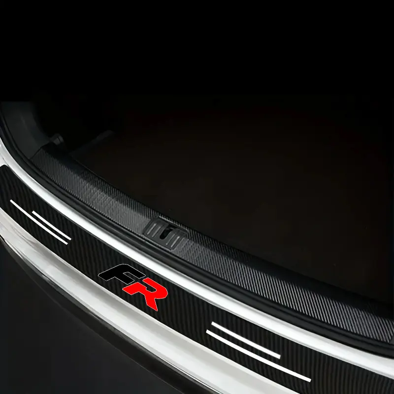 Seat Fr Carbon Fiber Door Stickers, Compatible with Altea Ateca Leon Ibiza Mk4 Passat B8 CC, Interior Trim Strips, Car Styling Accessories