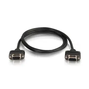 Cables2Go  10 ft. Serial RS232 DB9 Cable with Low Profile Connectors Female & Female - In-Wall CMG-Rated