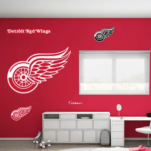Detroit Red Wings - RealBig Logo Collection - Official NHL - Reusable Vinyl Wall Decals