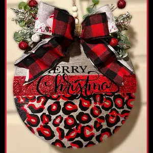 Christmas door hanger