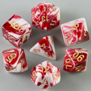 7 Piece D&d Polyhedral Dice Set for Rpg Tabletop Games, Perfect Christmas Halloween New Year Gift, High-Quality Role-Playing Accessories