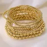 【Black Friday】Women's Beaded Bracelet Set, 7 Pieces/Set, Exquisite Trendy Elastic Rope Stackable Bracelet, Everyday & Party Jewelry for Women & Girls