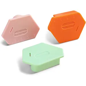 3 count  Seam Guide for Sewing Machine, Multifunctional Polygonal Hemmer Guide with Scale, Universal Sewing Accessories and Supplies (Polygonal Seam Guide)