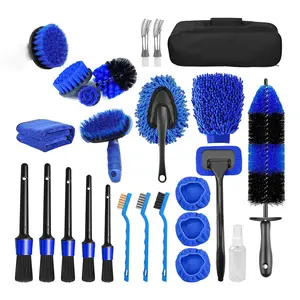 26 Pcs Car Detailing Brush Set,Including Car Detailing Brushes,Windshield Cleaning Tool,Professional Car Care Kit,Ideal for Interior Exterior Wheels,Garden Cleaning,Tools & Hardware