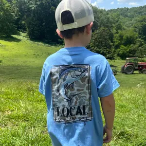 Youth & Toddler Local Southern Boy Fish Youth Graphic Tee Southern-style boys clothing toddler outfits, graphic tees, hoodies & crewnecks for outdoor-loving country 1I2D1