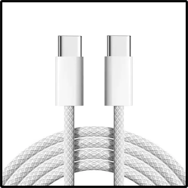 Emporium Exclusive Durable Aluminium 3-Pack USB-C to USB-C Fast Charging Cables - 3ft Nylon Braided Nylon Jacket 60W PD High-Power Anti-Tangle Cord for Mobile Phones, Tablets, iPhone 15/16, Samsung Galaxy, MacBook