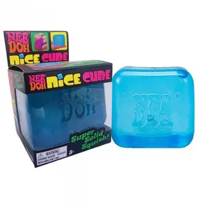 Schylling Needoh Nice Cube Super Solid Squish - Stress Relief Toys for Kids & Adults - Ice-Themed Cubes, Sugar Balls, Fidget Toys - Anxiety Relief, Sensory Play