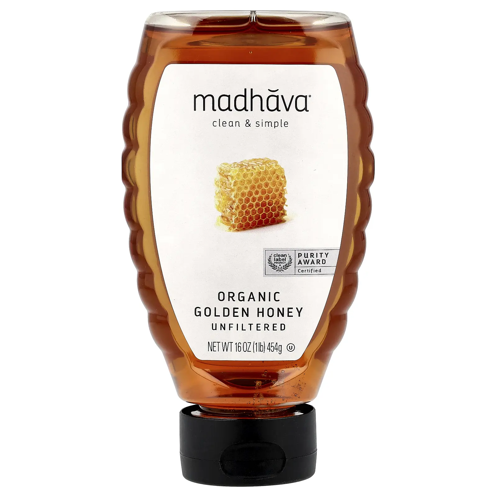 Madhava Organic Golden Honey, Unfiltered, 16 oz (454 g) Madhava Organic Golden Honey, Unfiltered, 16 oz (454 g)