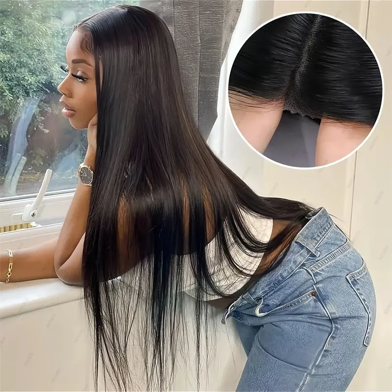 BLING HAIR Women's Glueless Natural Human Hair Full Lace Wig - 12-32 In Pre-Cut 6x4 Lace Closure, 22.5-In Cap, Dye-Bleach Ready, Heat Resistant, Restyle & Curl Capable