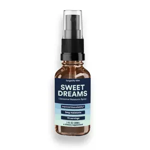 Sweet Dreams Liposomal Melatonin Spray | Camp Longevity Natural Sleep Supplement | Liposomal Absorption | Increased Bioavailability | 75 Servings per Bottle | 3mg Melatonin per Spray | Immediate Sleep Aid for Improved REP and Deep Sleep Healthcare Fitness