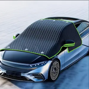 Suitable for all models - durable Oxford cloth windshield cover, Car Sunshade Cover, with UV protection and snow shield function, easy to install, ensuring safe driving in winter, flexible design to cope with ice and snow road conditions, All Season Cover