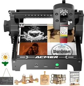 ACMER S1 6W Laser Engraver & Cutter - 10000mm/min, All-in-One, High Precision - Engrave Wood, Acrylic, Leather, Ceramic - Festive Decor Maker