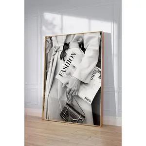 [SALE UP TO 50% + FREE SHIP]  Black White Fashion Print, Editorial Magazine Wall Art, Chic Woman Photography poster