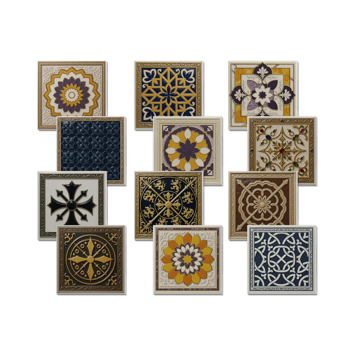 12-Piece Diverse Wallpaper Set, Ideal for Kitchen Renovation & Bathroom Decoration, Waterproof Stain-Resistant Easy-Clean Self-Stick Wall Paper