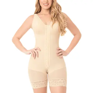 Fajas MYD 0029 – Mid-Thigh Body Shaper for Women | High Compression Colombian Shapewear