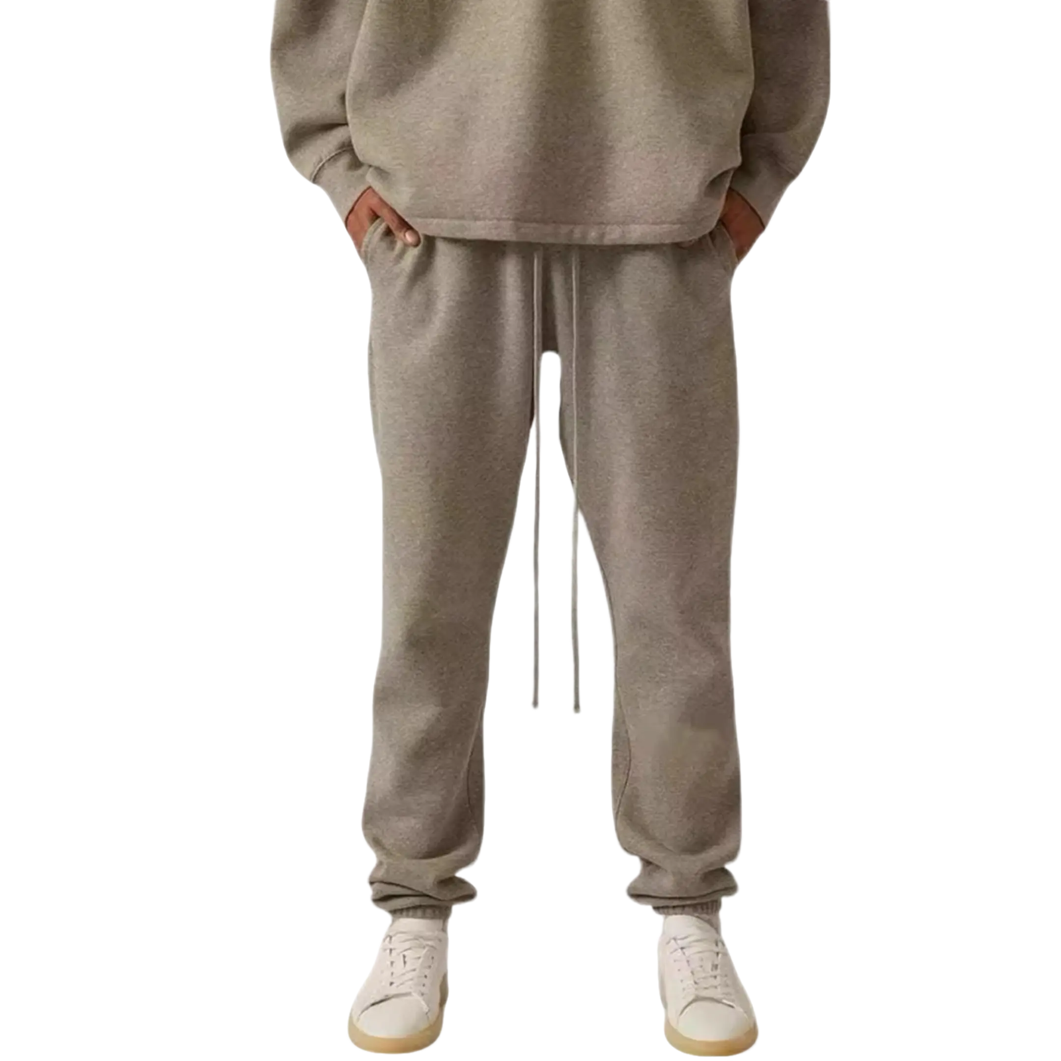 Men's Dark Oatmeal cuffed pants