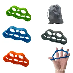 Silicone finger puller Home fitness Finger trainer Middle-aged and elderly hand rehabilitation exercise Five-finger trainer Portable exercise Hand muscles Rock climbing fitness