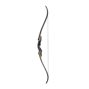 VEVOR 60in Takedown Recurve Bow Wooden Bow Arrow Kit Right Hand Hunting Practice 50lbs