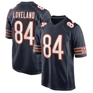 Unisex Football inspired by Chicago Loveland 84 Home Game Jersey - Black