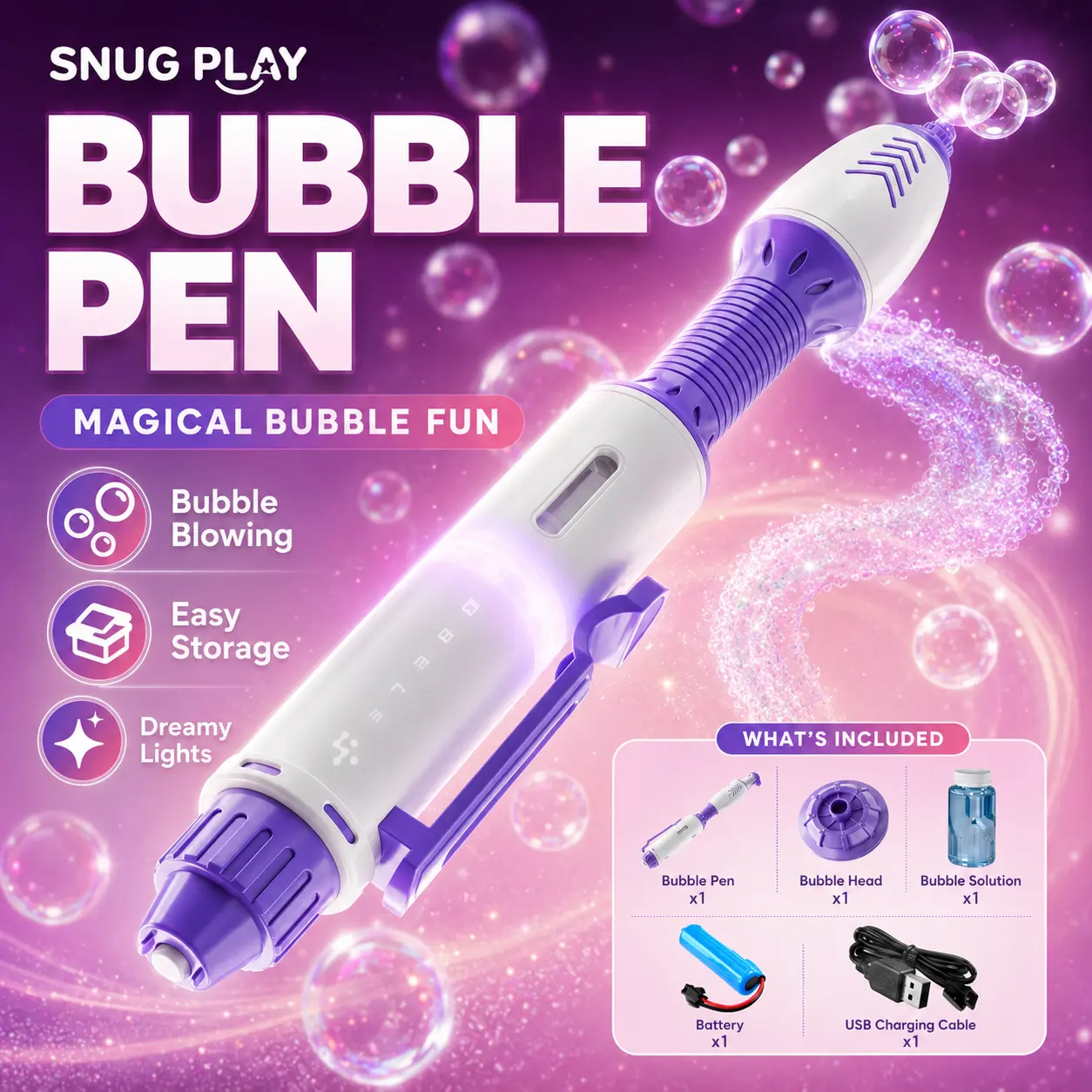 Mindscope BubbleFX LED Light Up Bubble Sculptor Pen