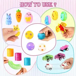 Children Easter Egg Set (includes Toys), Basket Filler, Egg Hunt Prize, Classroom Gift, Party Favor, Plastic Eggs, Egg Hunt Prize, Capsules