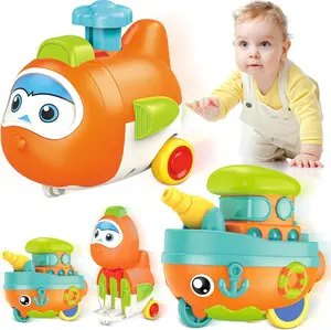 Toddler Toys for 1 Year Old Boy, Press to Go Car Toys for Toddlers 1-3, Learning Baby toy 6-9-12-18 Months Infant Push Go Play Vehicle Set, Baby Girls Boys Christmas First Birthday Gifts for Ages 1-2