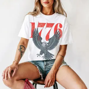 Vintage 1776 Bald Eagle America 250th Anniversary Tee |   Retro 4th of July Shirt |   Patriotic USA Independence Day Apparel