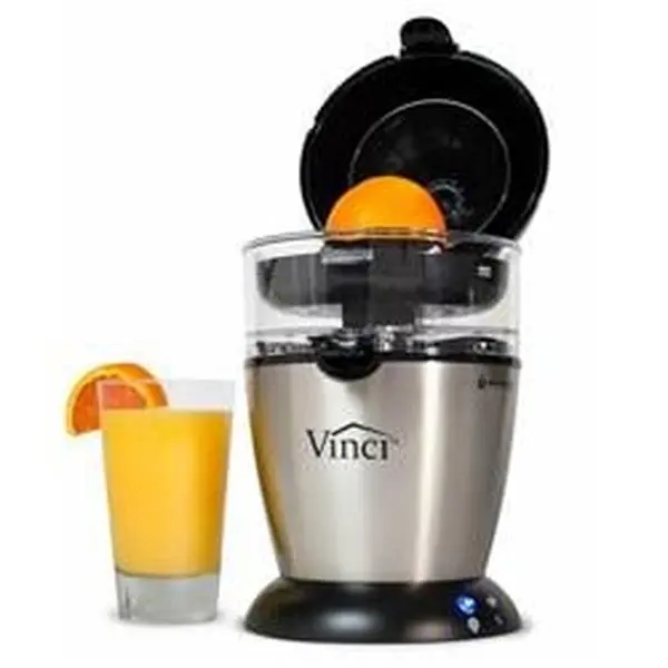 Vinci E19010 Hands-Free Citrus Juicer, Push Button Operation, 12oz Capacity, Ideal for Desserts, Cocktails, Drinking Prep, Automatic Juicing